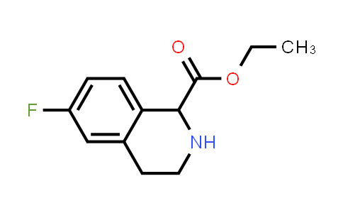 CAS No. 1260640-16-1, ethyl 6-fluoro-1,2,3,4-tetrahydroisoquinoline-1-carboxylate