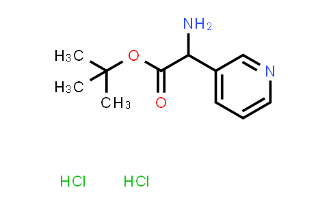 CAS No. 1260641-04-0, tert-Butyl 2-amino-2-(pyridin-3-yl)acetate dihydrochloride