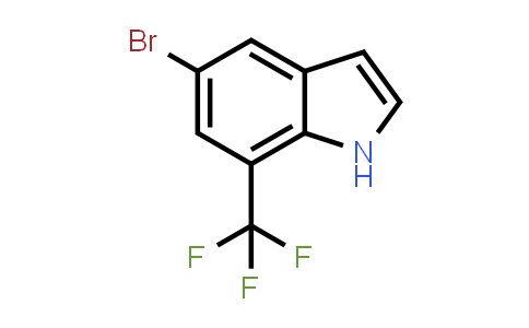 CAS No. 1260658-60-3, 5-Bromo-7-(trifluoromethyl)-1H-indole