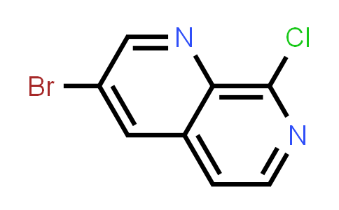 CAS No. 1260670-05-0, 3-Bromo-8-chloro-1,7-naphthyridine