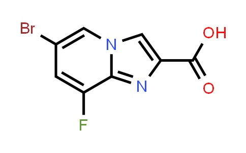 CAS No. 1260784-00-6, 6-Bromo-8-fluoroimidazo[1,2-a]pyridine-2-carboxylic acid