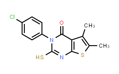 CAS No. 126105-97-3, 3-(4-Chlorophenyl)-5,6-dimethyl-2-sulfanylthieno[2,3-d]pyrimidin-4(3h)-one