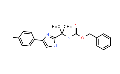 CAS No. 1261118-02-8, BENZYL (2-(4-(4-FLUOROPHENYL)-1H-IMIDAZOL-2-YL)PROPAN-2-YL)CARBAMATE