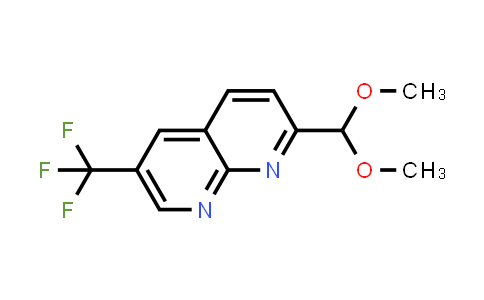 CAS No. 1261365-78-9, 2-(Dimethoxymethyl)-6-(trifluoromethyl)-1,8-naphthyridine