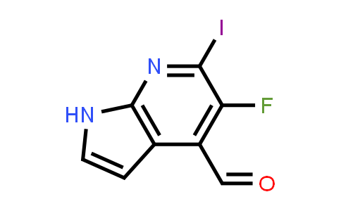 CAS No. 1261365-98-3, 5-Fluoro-6-iodo-1H-pyrrolo[2,3-b]pyridine-4-carbaldehyde
