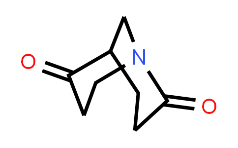 CAS No. 126144-69-2, 1-Azabicyclo[3.3.1]nonane-2,6-dione