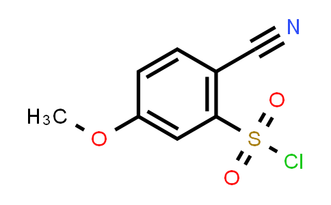 CAS No. 1261573-04-9, 2-Cyano-5-methoxybenzene-1-sulfonyl chloride