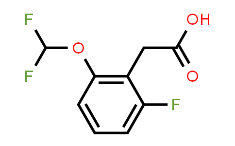CAS No. 1261645-53-7, 2-(2-(Difluoromethoxy)-6-fluorophenyl)acetic acid
