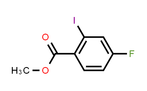 CAS No. 1261678-05-0, methyl 2-iodo-4-fluorobenzoate