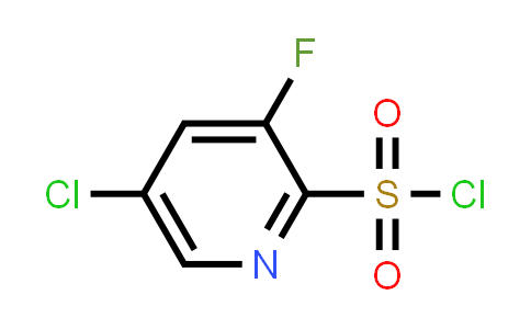 CAS No. 1261737-23-8, 5-Chloro-3-fluoropyridine-2-sulfonyl chloride
