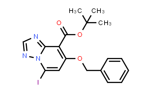 CAS No. 1262132-97-7, tert-Butyl 7-(benzyloxy)-5-iodo-[1,2,4]triazolo[1,5-a]pyridine-8-carboxylate