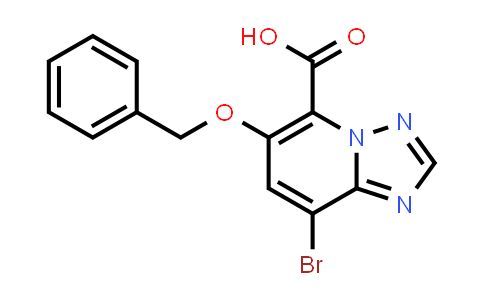 CAS No. 1262133-32-3, 6-(Benzyloxy)-8-bromo-[1,2,4]triazolo[1,5-a]pyridine-5-carboxylic acid
