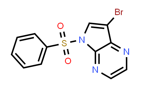 CAS No. 1262309-85-2, 5-(Benzenesulfonyl)-7-bromo-5H-pyrrolo[2,3-b]pyrazine