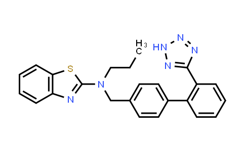 MC515336 | 1262406-02-9 | 2-Benzothiazolamine, N-propyl-N-[[2'-(2H-tetrazol-5-yl)[1,1'-biphenyl]-4-yl]methyl]-