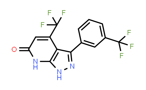 CAS No. 1262406-08-5, 6H-Pyrazolo[3,4-b]pyridin-6-one, 1,7-dihydro-4-(trifluoromethyl)-3-[3-(trifluoromethyl)phenyl]-