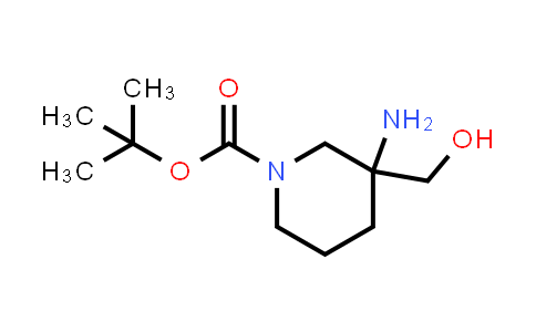 CAS No. 1262406-69-8, tert-Butyl 3-amino-3-(hydroxymethyl)piperidine-1-carboxylate
