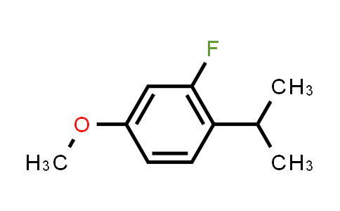 CAS No. 1262414-96-9, Benzene, 2-fluoro-4-methoxy-1-(1-methylethyl)-