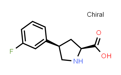 CAS No. 1262526-44-2, (2S,4R)-4-(3-Fluorophenyl)pyrrolidine-2-carboxylic acid