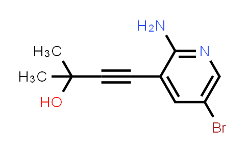 CAS No. 1262985-25-0, 4-(2-Amino-5-bromo-3-pyridinyl)-2-methyl-3-butyn-2-ol