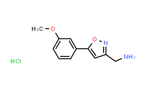 CAS No. 1263094-48-9, (5-(3-Methoxyphenyl)isoxazol-3-yl)methanamine hydrochloride