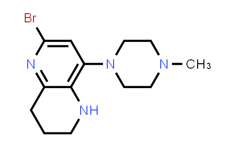 CAS No. 1263212-76-5, 6-Bromo-8-(4-methylpiperazin-1-yl)-1,2,3,4-tetrahydro-1,5-naphthyridine