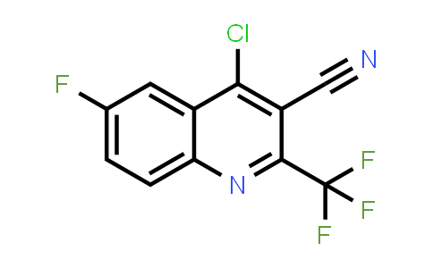 CAS No. 1263286-10-7, 4-Chloro-6-fluoro-2-(trifluoromethyl)quinoline-3-carbonitrile