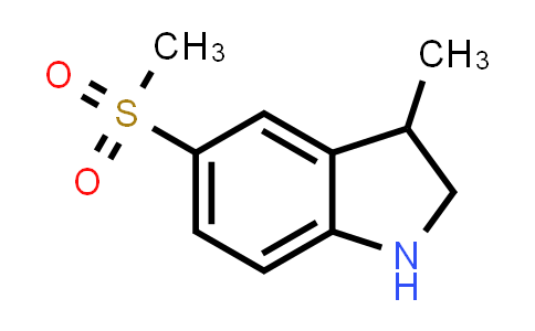 CAS No. 1263358-49-1, 5-Methanesulfonyl-3-methyl-2,3-dihydro-1H-indole