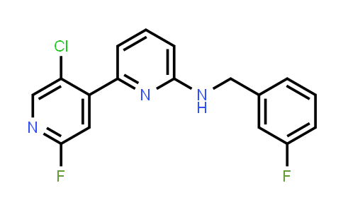 CAS No. 1263374-08-8, [2,4'-Bipyridin]-6-amine, 5'-chloro-2'-fluoro-N-[(3-fluorophenyl)methyl]-
