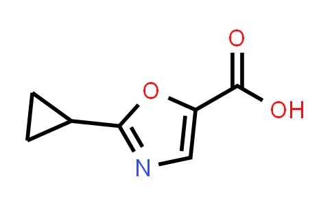 CAS No. 1263378-39-7, 2-Cyclopropyloxazole-5-carboxylic acid
