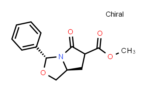 CAS No. 1264298-11-4, (3R,7aS)-methyl 5-oxo-3-phenylhexahydropyrrolo[1,2-c]oxazole-6-carboxylate