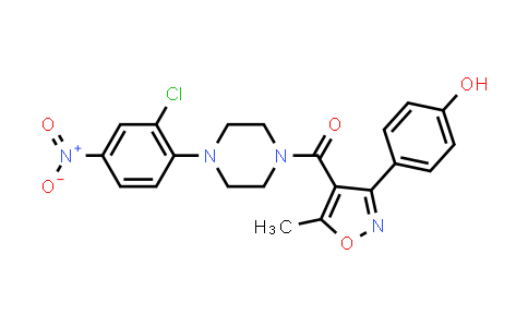 CAS No. 1264870-21-4, (4-(2-Chloro-4-nitrophenyl)piperazin-1-yl)(3-(4-hydroxyphenyl)-5-methylisoxazol-4-yl)methanone