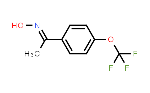 CAS No. 1265612-59-6, (E)-1-(4-(trifluoromethoxy)phenyl)ethanone oxime