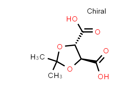 CAS No. 126581-14-4, (4S,5S)-2,2-Dimethyl-1,3-dioxolane-4,5-dicarboxylic acid