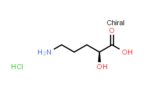 CAS No. 1266099-76-6, (S)-5-Amino-2-hydroxypentanoic acid hydrochloride