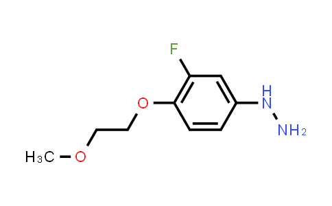 CAS No. 1266114-69-5, (3-Fluoro-4-(2-methoxyethoxy)phenyl)hydrazine