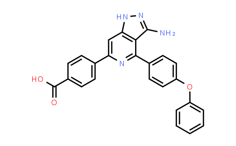 CAS No. 1266159-48-1, Benzoic acid, 4-[3-amino-4-(4-phenoxyphenyl)-1H-pyrazolo[4,3-c]pyridin-6-yl]-
