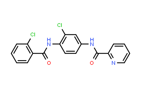 CAS No. 1266338-10-6, 2-Pyridinecarboxamide, N-[3-chloro-4-[(2-chlorobenzoyl)amino]phenyl]-
