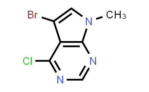 CAS No. 1266343-30-9, 5-Bromo-4-chloro-7-methyl-7H-pyrrolo[2,3-d]pyrimidine