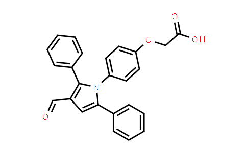 CAS No. 1266372-35-3, 2-(4-(3-Formyl-2,5-diphenyl-1h-pyrrol-1-yl)phenoxy)acetic acid