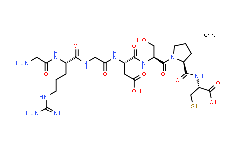CAS No. 126646-79-5, L-Cysteine, glycyl-L-arginylglycyl-L-α-aspartyl-L-seryl-L-prolyl-, bimol. (7→7')-disulfide