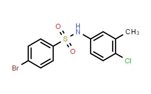 CAS No. 1266466-05-0, 4-Bromo-N-(4-chloro-3-methylphenyl)benzenesulfonamide