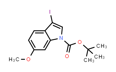 CAS No. 1268167-84-5, tert-Butyl 3-iodo-6-methoxy-1H-indole-1-carboxylate