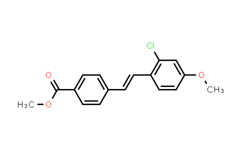CAS No. 1268246-22-5, (E)-methyl 4-(2-chloro-4-methoxystyryl)benzoate