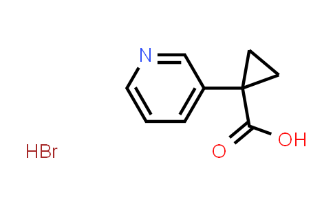 CAS No. 1268444-68-3, 1-(Pyridin-3-yl)cyclopropanecarboxylic acid hydrobromide