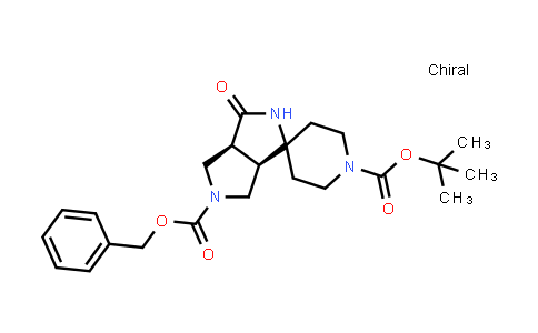 CAS No. 1268519-36-3, 5'-Benzyl 1-(tert-butyl) (3a'S,6a'R)-3'-oxohexahydro-5'H-spiro[piperidine-4,1'-pyrrolo[3,4-c]pyrrole]-1,5'-dicarboxylate