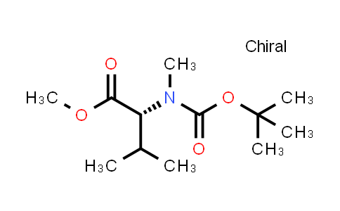 CAS No. 1268729-59-4, D-Valine, N-[(1,1-dimethylethoxy)carbonyl]-N-methyl-, methyl ester