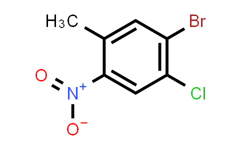 CAS No. 1268816-55-2, 1-Bromo-2-chloro-5-methyl-4-nitrobenzene
