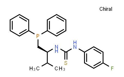 CAS No. 1268832-81-0, N-[(1S)-1-[(Diphenylphosphino)methyl]-2-methylpropyl]-N'-(4-fluorophenyl)thiourea