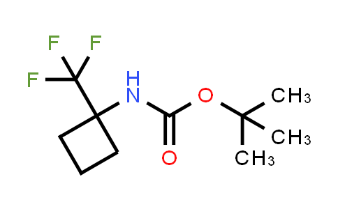 CAS No. 1268883-16-4, tert-Butyl (1-(trifluoromethyl)cyclobutyl)carbamate