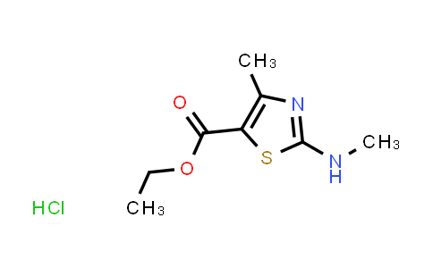 CAS No. 1269152-25-1, 5-Thiazolecarboxylic acid, 4-methyl-2-(methylamino)-, ethyl ester hydrochloride